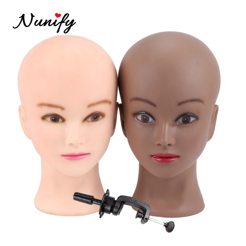 Nunify лысый манекен голова стенд для шапки парики ресницы ювелирные изделия Маска