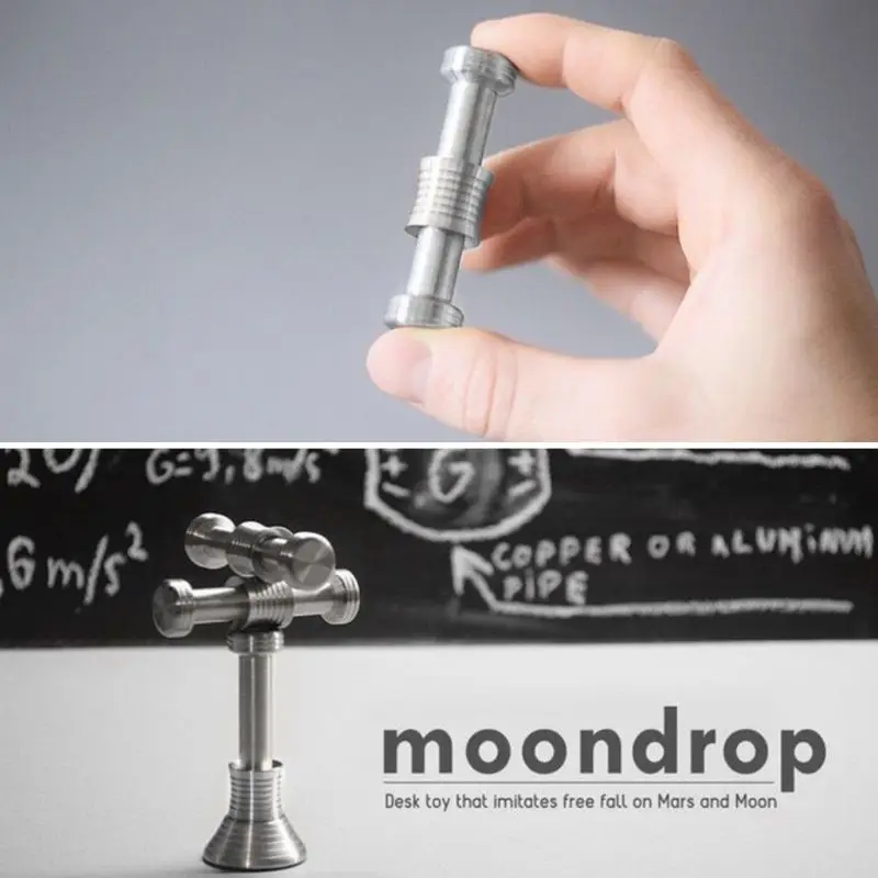 

Mini Moon Drop Gravity Defying Earth Mars Fidget Hand Spinner Desk Toy Creative DIY Decompression Stress Relief Slider for WXTD