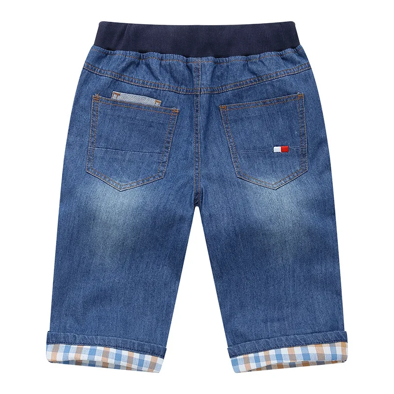 Джинсовые шорты для мальчиков 4 13 лет хлопковые дышащие мягкие повседневные
