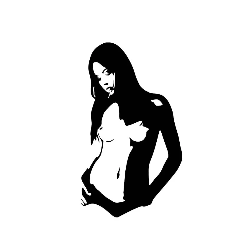 

Sleepy Naked Sexy Girl Car Sticker Motorcycle Cars Accessories PVC Fashion Window Bumper Decoration Cover Scratch Anti-UV Decal