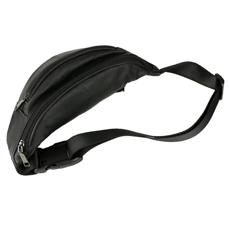 Мужские поясные сумки из натуральной воловьей кожи в стиле ретро забавные