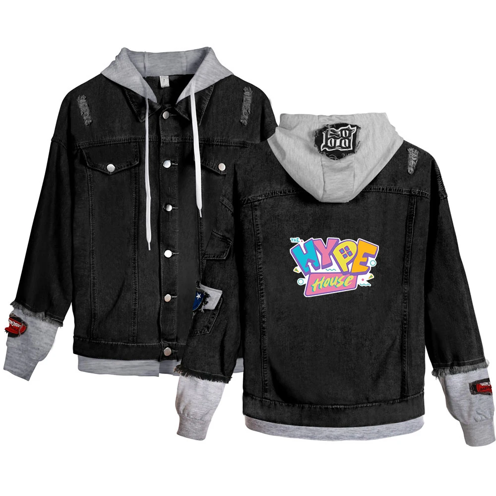 

The Hype House Denim Jacket Cowboy Women / Men Autumn Winter Jacket and Coat Plus Size Hot Sale Jacket & Coat Pillow Print High