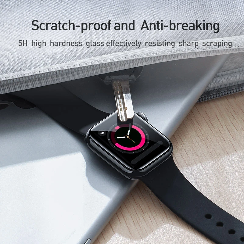 Защитное стекло Baseus на экран для Apple iWatch 1 5 38 44мм закаленное|Защитные стёкла и