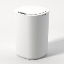 12L Full Smart Sensor Trash Can Flip Trash Can Simple Toilet Kitchen Garbage Storage Waste Paper Basket Bathroom Accessories