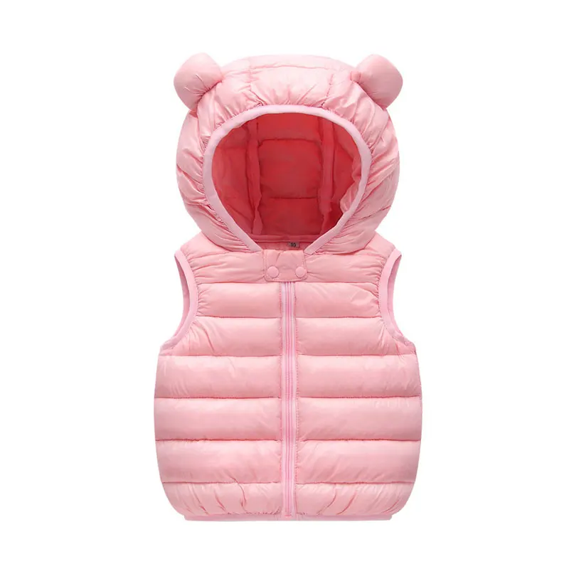2019 г. Осенне-зимний жилет для мальчиков теплые куртки девочек мягкий пуховый