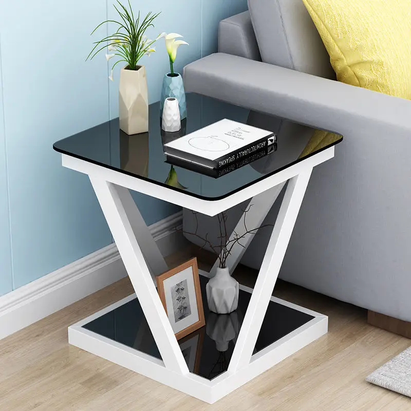 

Small Coffee Table Living Room Furniture Glass Side Table Modern Simplicity Sofa Table Bedside Table Luxury Square Coffee Table