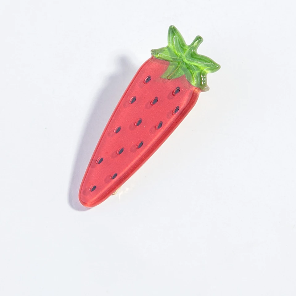 Новинка заколка для волос фруктов и овощей головной убор женский милый простой