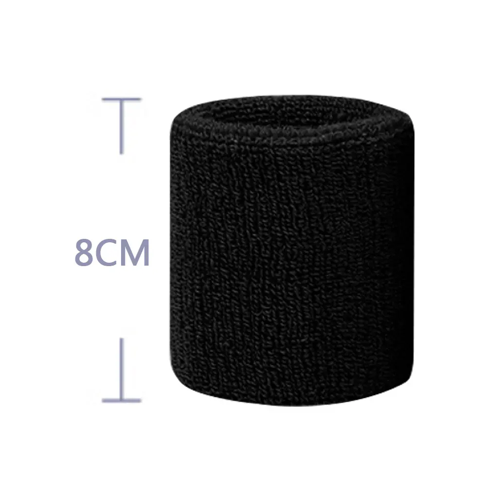 

Unisex Sports Sweatband Wristband Sweat Absorb Wrist Protector Running Badminton Basketball Tennis Fitness Brace Sweat Bands
