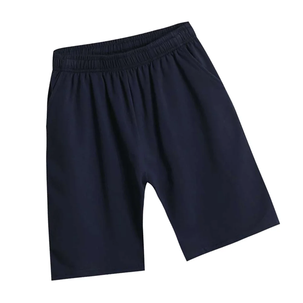 

Navy Summer Leisure Shorts Cotton Breathable Trunks Sports Exercise Short Pants for Boy - Size 110cm