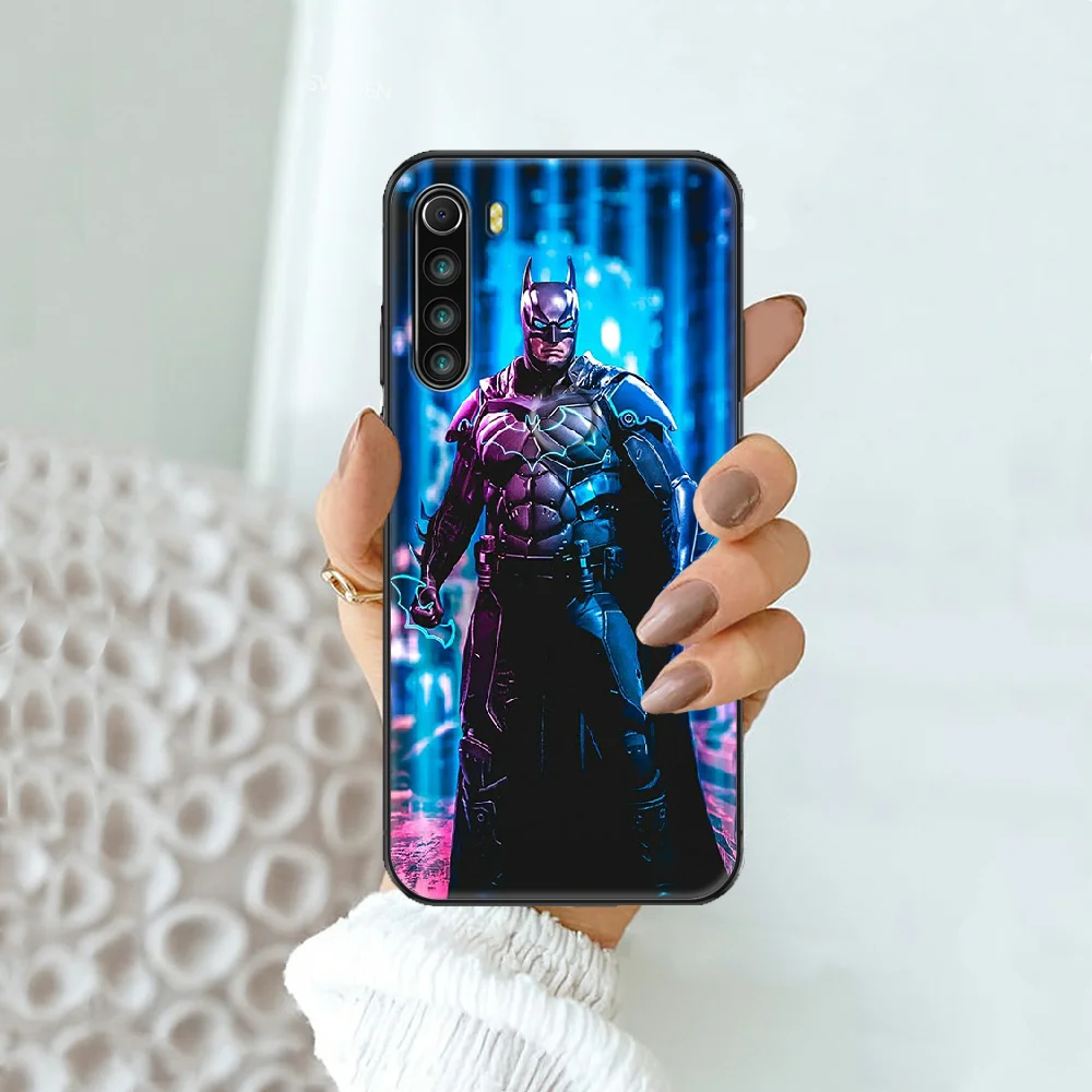 

Superhero BatmanS Phone case For Xiaomi Redmi Note 7 7A 8 8T 9 9A 9S 10 K30 Pro Ultra black trend cell cover soft Etui painting