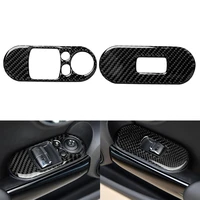 car window lifter switch control panel interior trim decal for mini cooper f56 hatchback car accessories sticker trim
