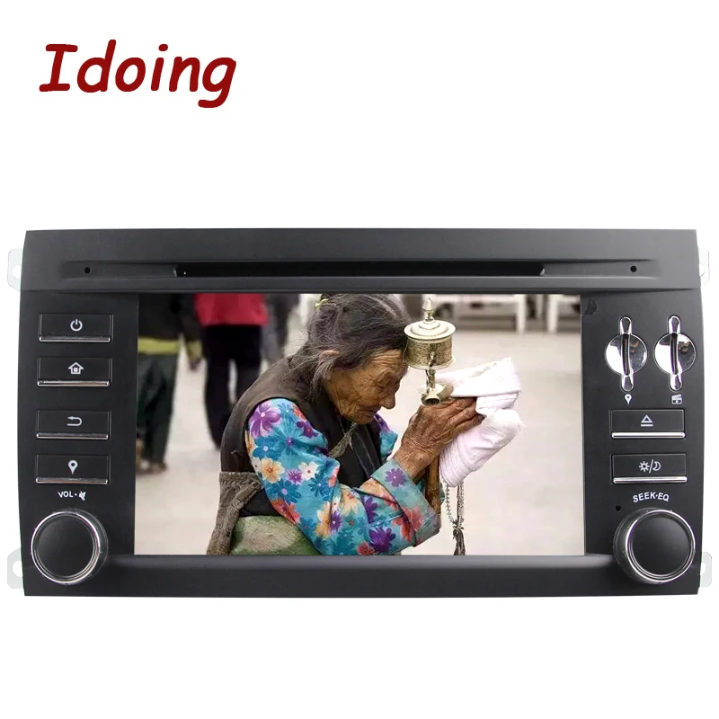 Автомобильный мультимедийный dvd проигрыватель Idoing 2Din для порsche Cayenne Android 7 1 gps