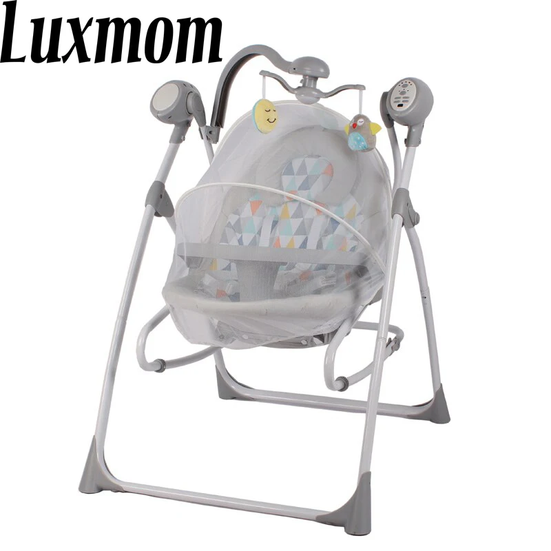 Luxmom детская колыбель новая модель Детское Электрическое Кресло-Качалка шезлонг
