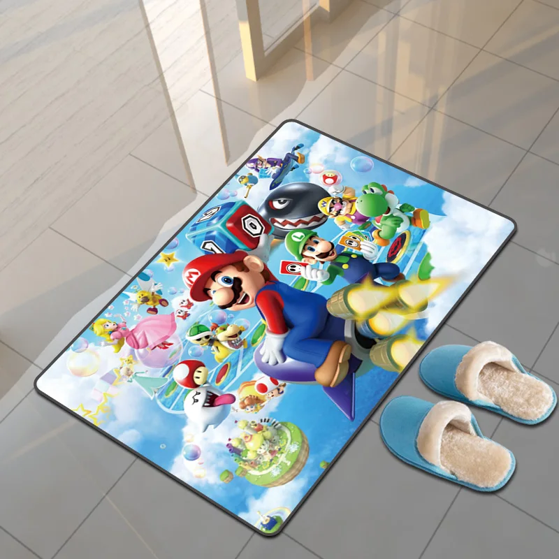 80x120 см мультяшный супер игровой Придверный коврик дверной напольный ковер