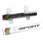 Металлическая 3D эмблема R для спортивного автомобиля передняя решетка радиатора значок для Jaguar XFR XF Sportbrake F-Type S-Type Svr S Тип Автомобильная наклейка автомобильное украшение