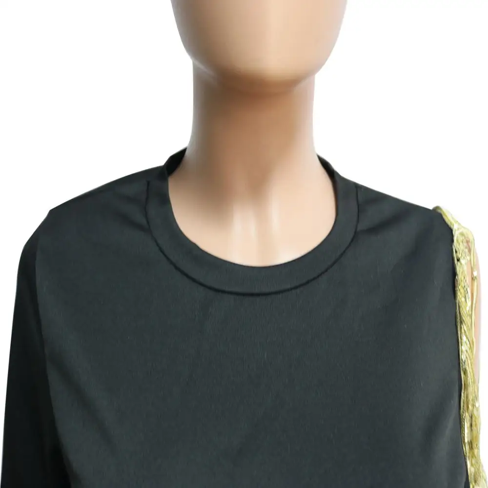 Женский комплект из двух предметов однотонный спортивный костюм с круглым