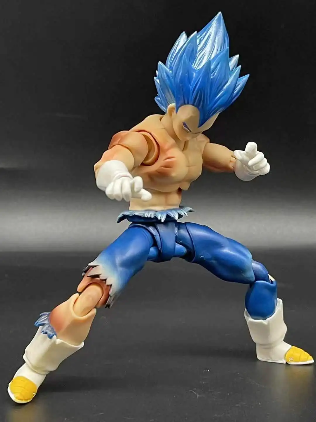 SHF Kong Beget Blue Hair Action PVC Figure Model Toy Battle Damage Bleed | Игрушки и хобби