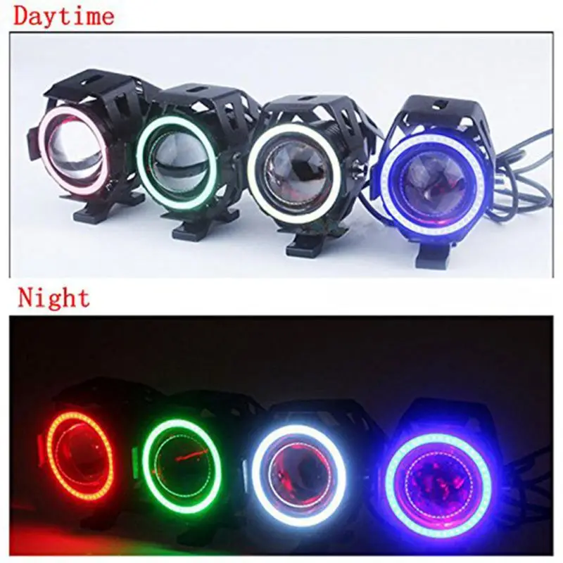 Hot 2Pcs 125W Motorcycle Headlight Spotlight Super Bright LED Bicycle Light Accessories Auto Work Fog | Автомобили и мотоциклы