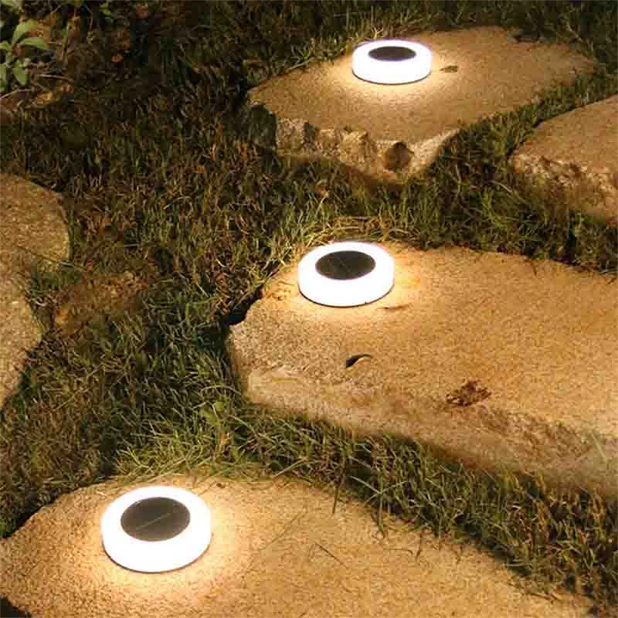

Thrisdar Solar Buried Ground Lights 8LEDS Waterproof Solar Pathway Floor Light Outdoor Solar Decking Light For Step Stair Patio