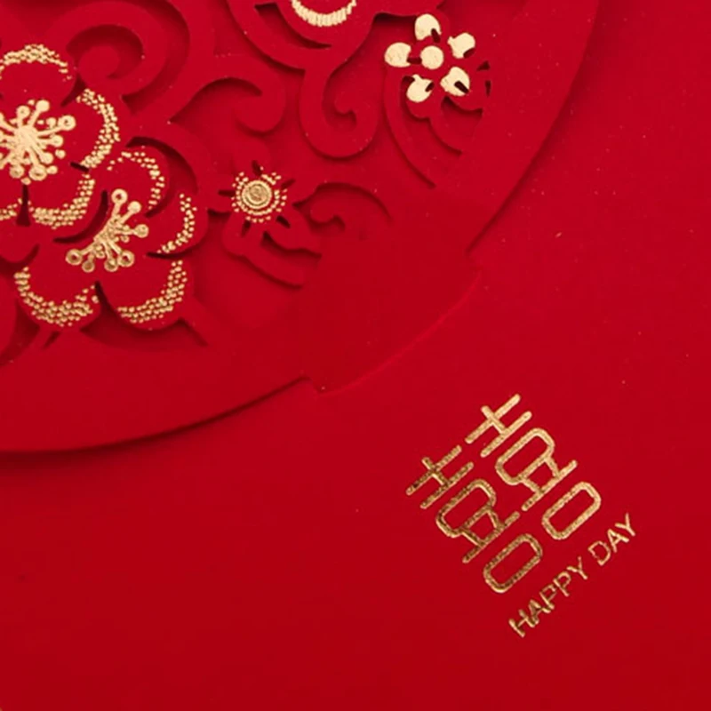 

10PCS Chinese Red Envelopes Lucky Money Envelopes Wedding Red Packet for New Year Wedding (7X3.4 In)
