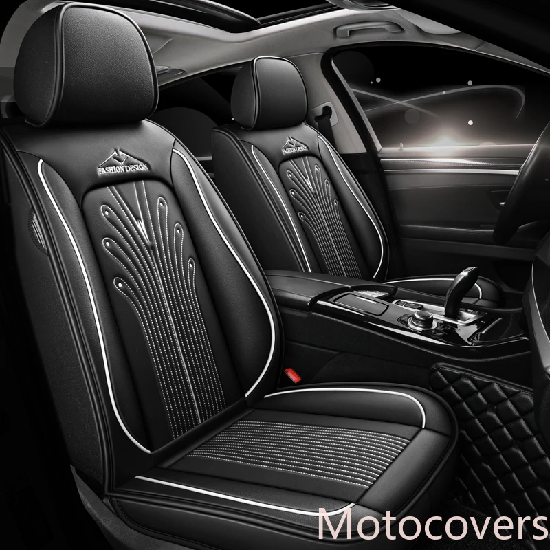 

Motocovers New Car Seat Covers For Sedan SUV Durable Leather Universal Five Seats Set For 5 Seater P26921