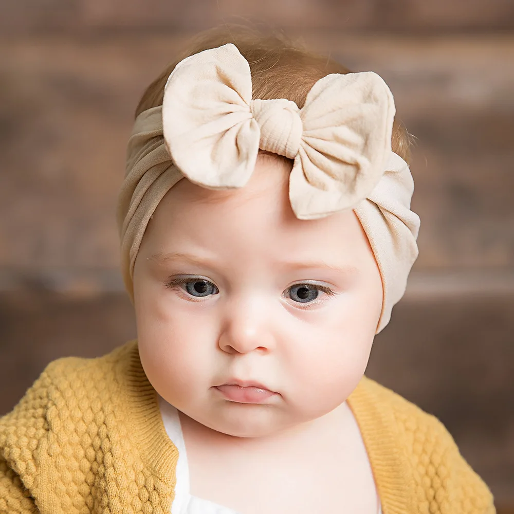

2021 New Baby Butterfly Hair Band Children's Nylon Hair Band Baby Hair Band Girl Hair Band Kid Head Wear