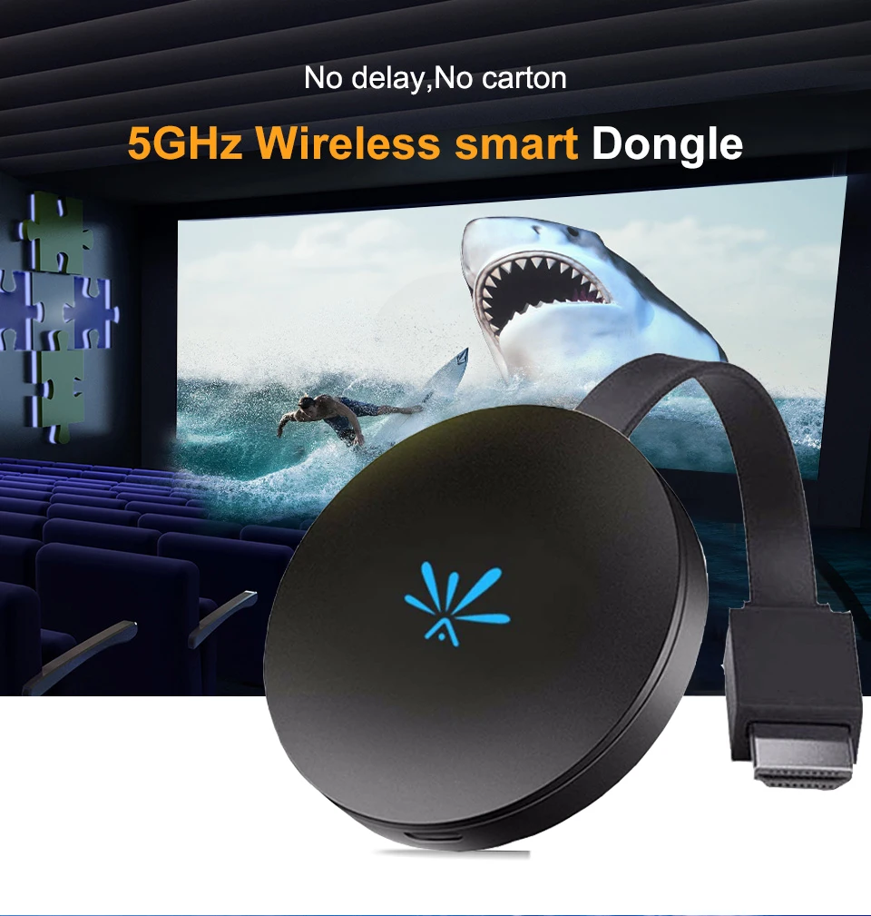 KuWFi tv Stick 5 ГГц беспроводной HD цифровой HDMI ключ высокоскоростной WiFi Дисплей ТВ ключ поддержка Miracast Airplay для Apple Android