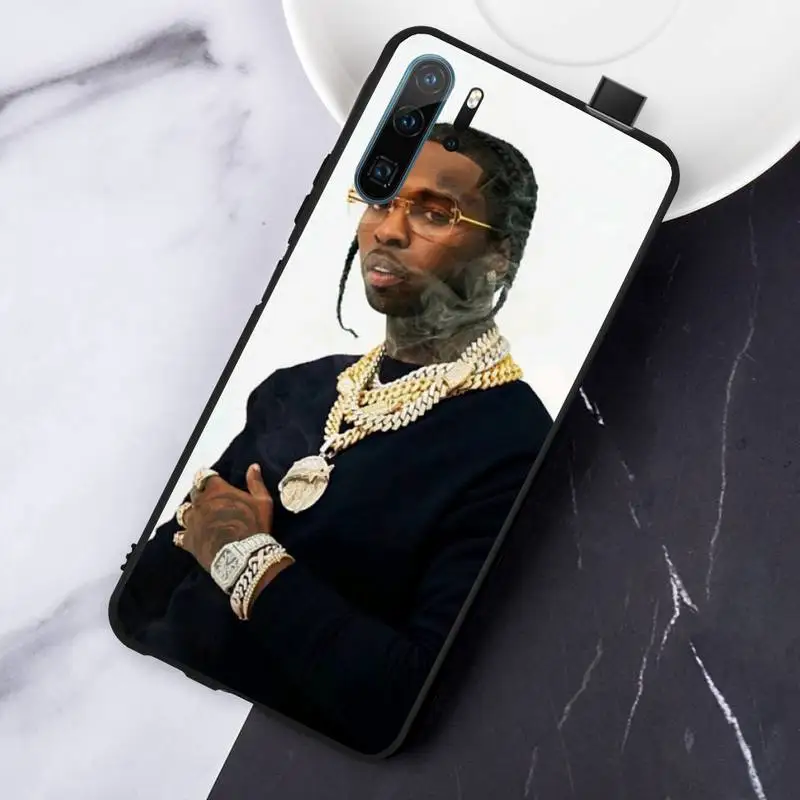 

Rapper Pop Smoke singer cover funda coque Phone Case For Huawei honor Mate P 10 20 30 40 Pro 10i 9 10 20 8 x Lite