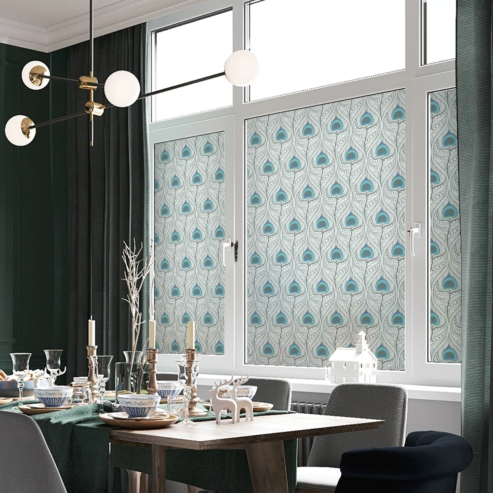 45*200 см витражное стекло электростатическое окно пленка матовая непрозрачная