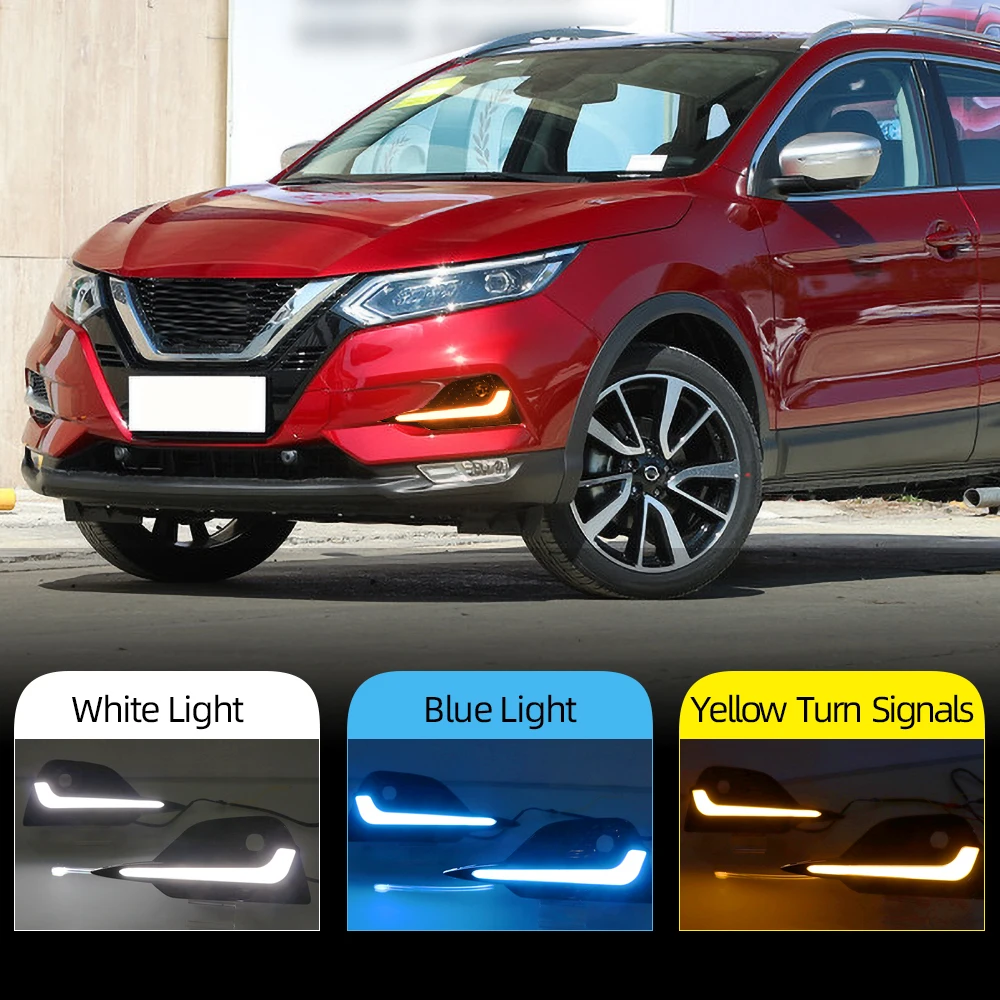 CSCSNL 2 шт. Светодиодный дневной светильник для Nissan Qashqai 2019 2020 динамического