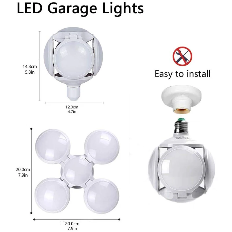 Супер яркий светодиодный промышленный светильник ing 40 Вт E26/E27 вентилятор гараж