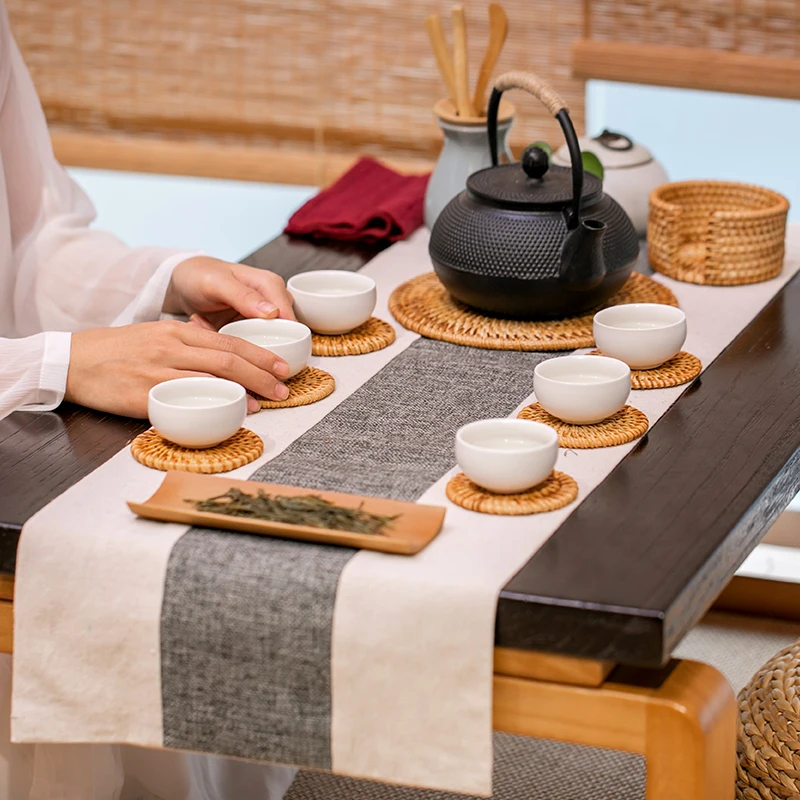 Украшения из ротанга круглые подносы тарелки для закуски ротанговая тарелка