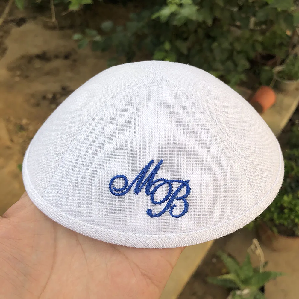 Белый KIPPAS вышивка KIPA граница свободы | Тематическая одежда и униформа