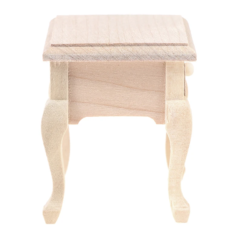 

1/12 Dollhouse Miniature Wooden Bedroom Bedside Cabinet Furniture Accessories