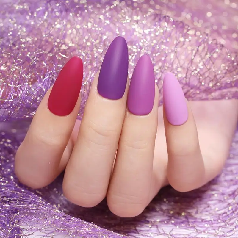 Гель лак для ногтей BORN PRETTY фиолетового цвета 6 мл отмачиваемый УФ дизайна