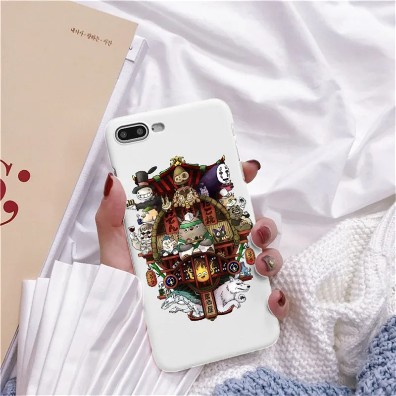 Мягкий ТПУ чехол для телефона Bonito Totoro Ghibli Miyazaki аниме Viagem de Chihiro Kaonashi iPhone 7 8 Plus 6 5 Max 4