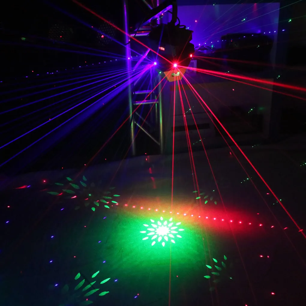 11 Eyes RGB Moving Ray Beam 8 Gobos DMX Projector Laser Music Lights Xmas DJ Party Disco Stage Effect Lighting Head Lamp | Лампы и