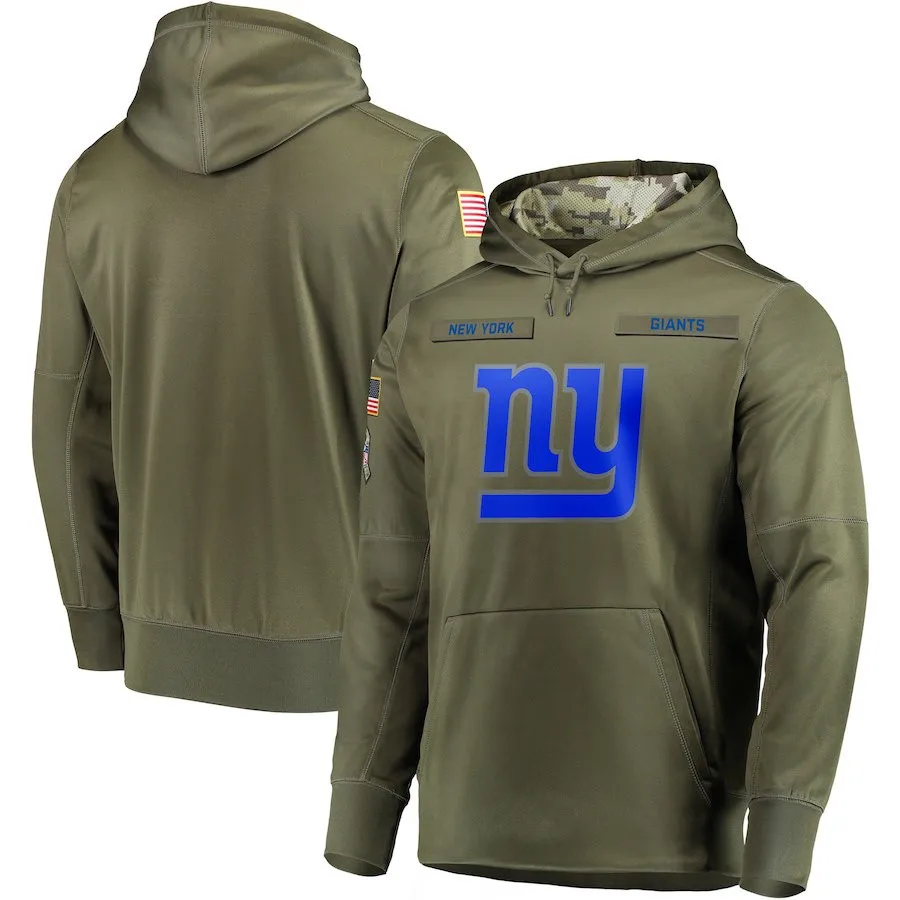 Американский футбольный свитшот с надписью New York Giants Salute to Service Sideline Therma Performance