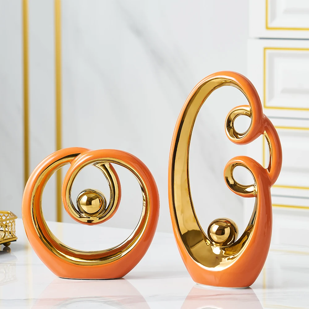 

Скандинавская керамическая статуя, Современное украшение для дома, эстетическое украшение для комнаты, гостиной, настольное украшение, сад...