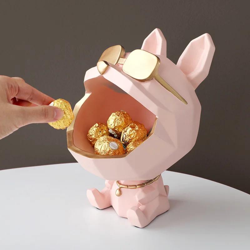 Горячая продажа большое-клювовидный собака шкафчики смола скульптура украшение