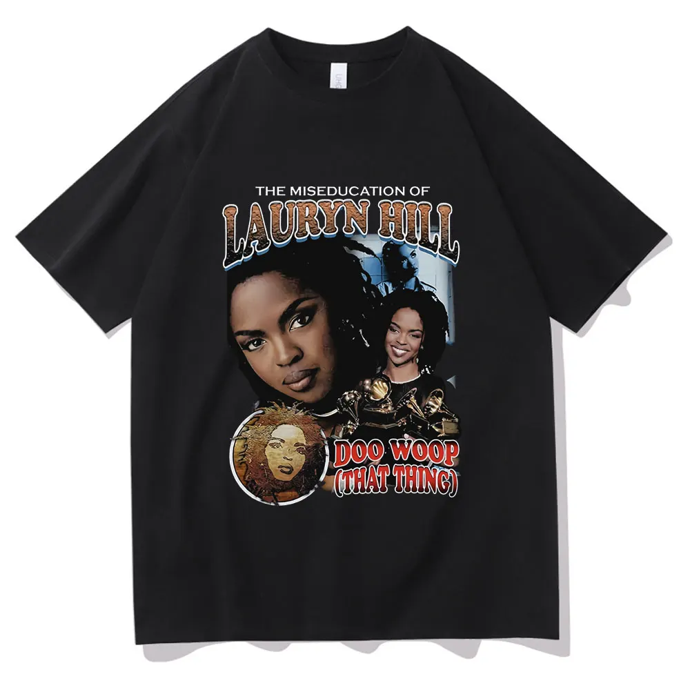 

Lauryn Hill T-shirt The Miseducation of Lauryn Hill Hip Hop Print Short Sleeve Tee Men Top Novelty Tshirt Summer Men's T Shirt