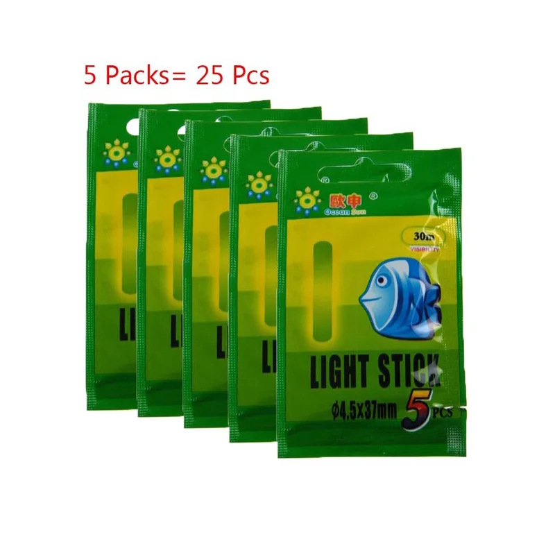 25pcs Light stick Воблер для удочки, сигнализатор укуса, колокольчики, кольцо, морской лещ, Колокольчик для ночной рыбалки, флуоресцентная световая палка, Аксессуары для рыбалки, разъем - Цвет: 25pcs Light stick