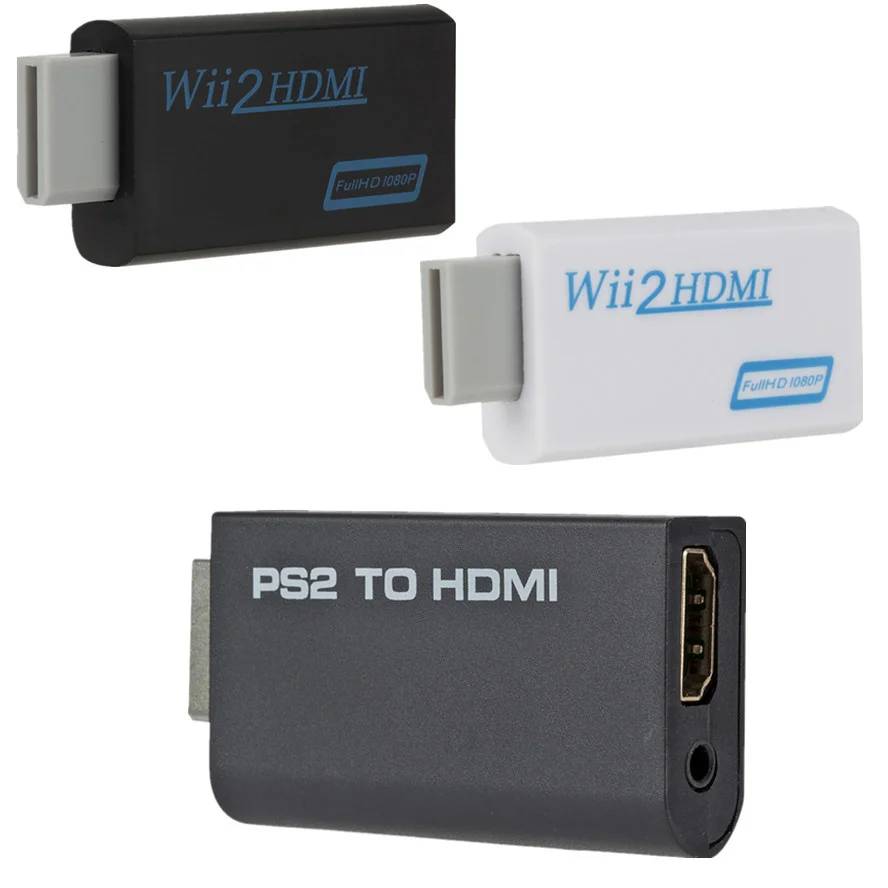 WVVMVV PS2 To HDMI-compatibale 480i/480p/576i Audio Video Converter Adapter/Full HD 1080P Wii -compatible Adapter | Электроника