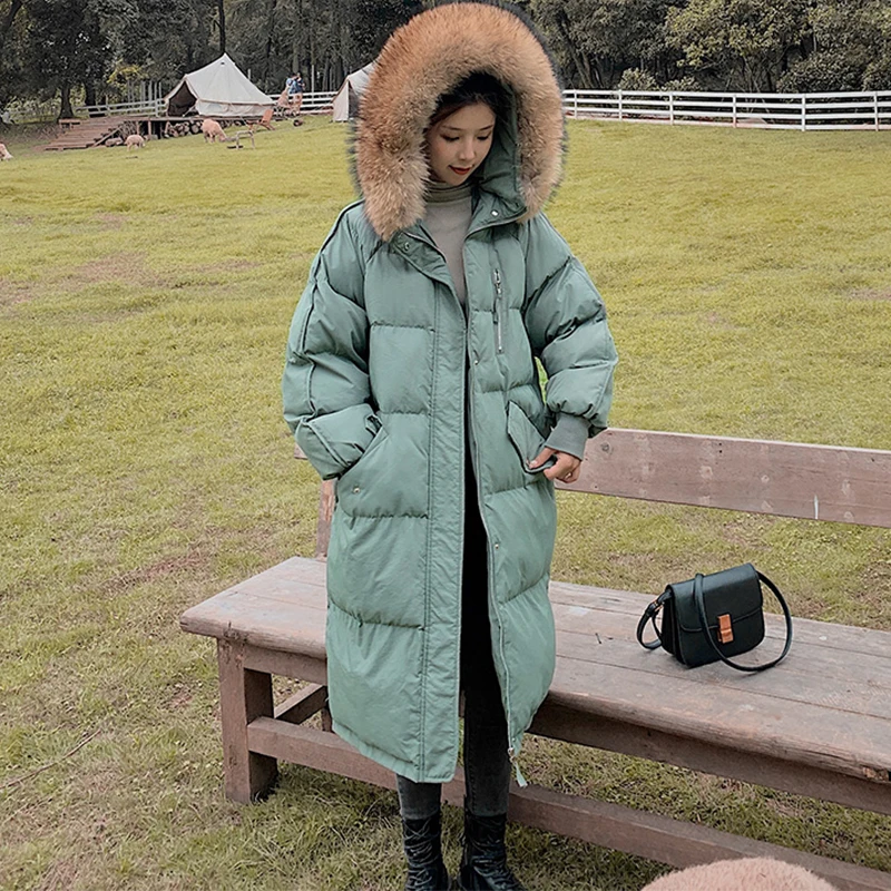 NEEDBO Long Winter Jacket Women Fur Coat Parka Casual Thick Oversize Woman Winter Coat Jacket Padded Outwear  Warm Puffer Jacket