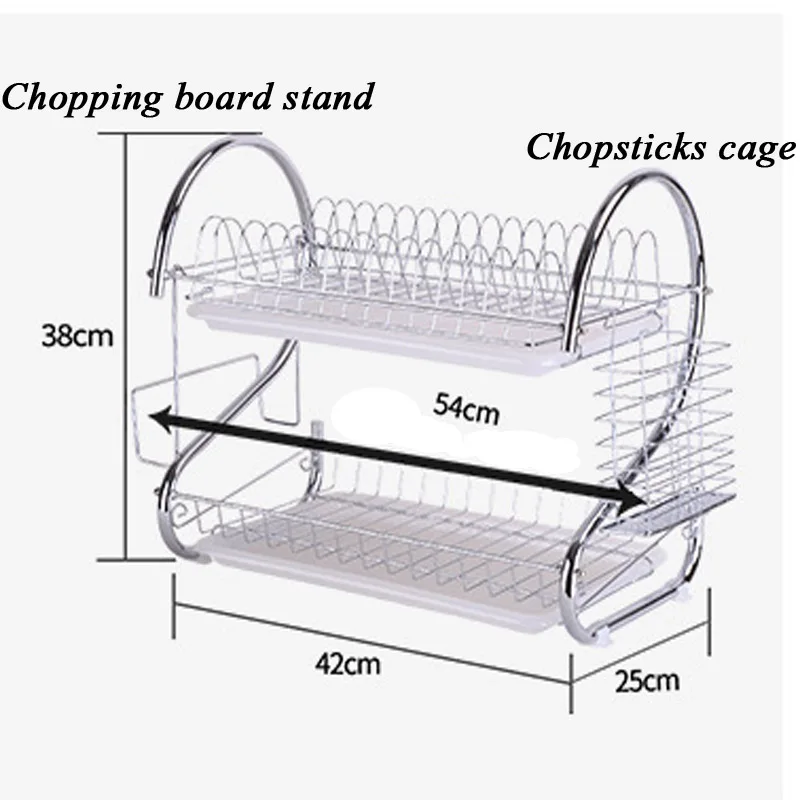2 яруса Кухня стиральная держатель для хранения полки раковины сушилка посуды