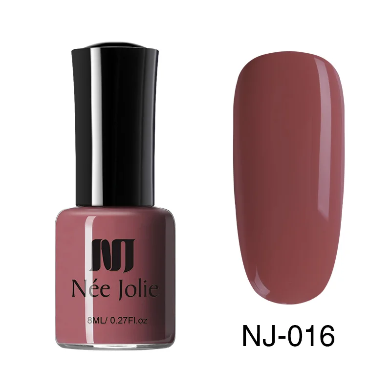 NJP-016 NEE JOLIE 8 мл Лак для ногтей чистая серия лак для ногтей Блестящий зеркальный матовый эффект лак для ногтей 66 цветов - Цвет: NJP-016