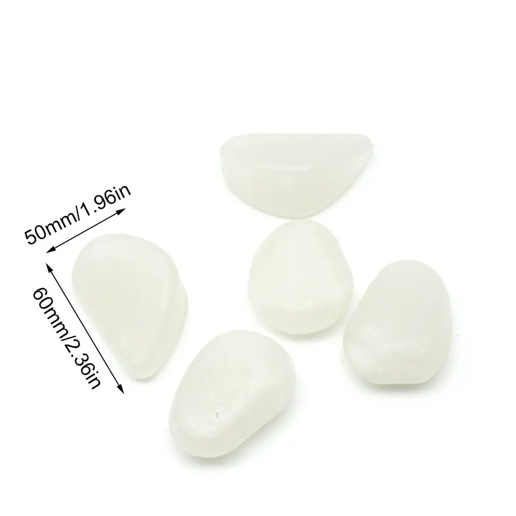 

30 Pcs Glow in the Dark Garden Pebbles Glow Stones Rocks for Walkways Garden Path Patio Lawn Garden Yard Decor Luminous stones