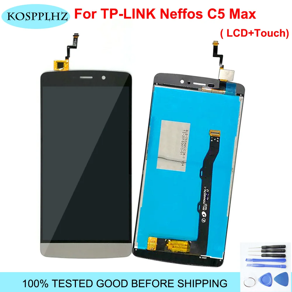 

Good Quality For TP-Link Neffos C5 MAX LCD Display With Touch Screen Digitizer Assembly Replacement TP Link C5 Max LCD + Tools