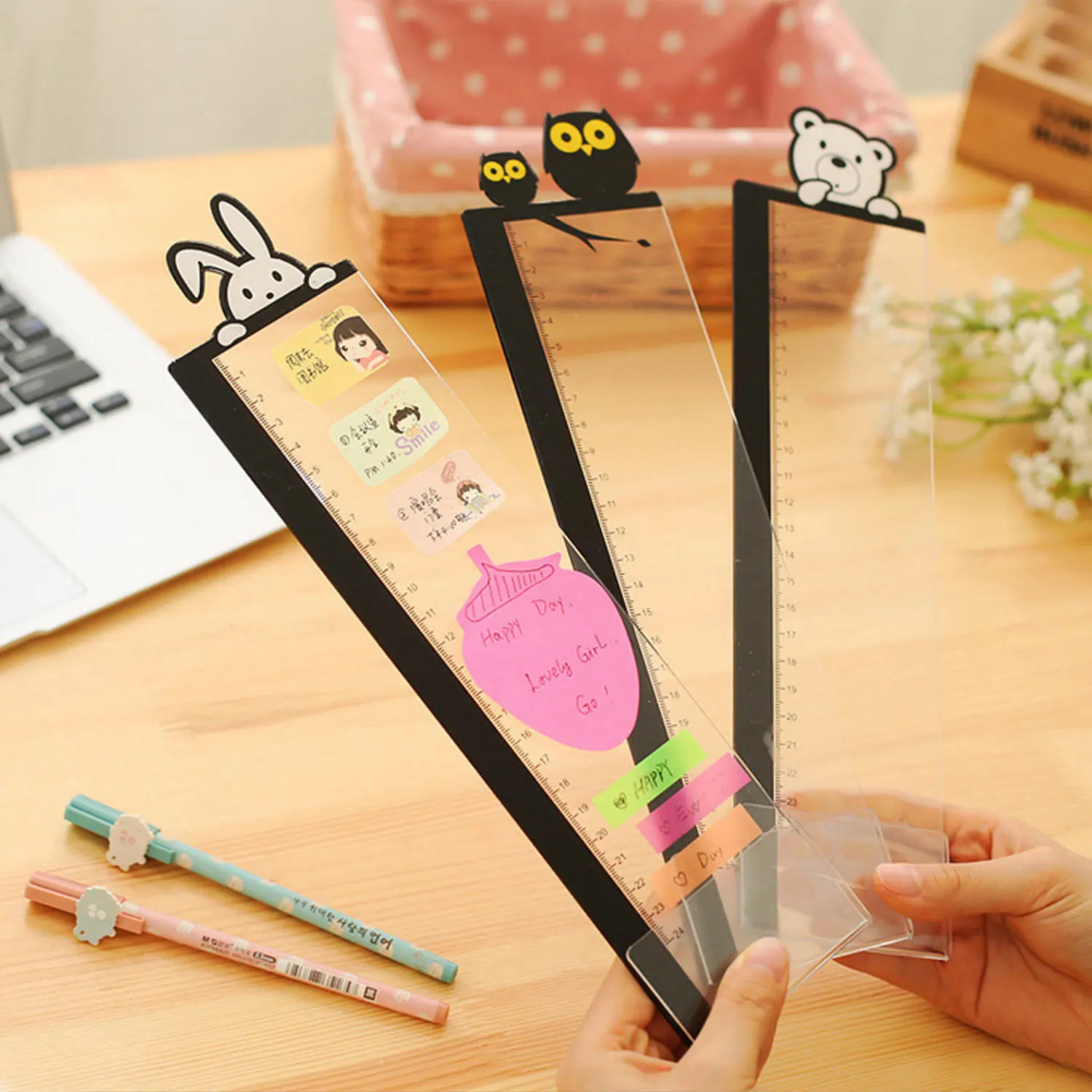 Доска для заметок монитора акриловая с милыми животными 1 пара| |