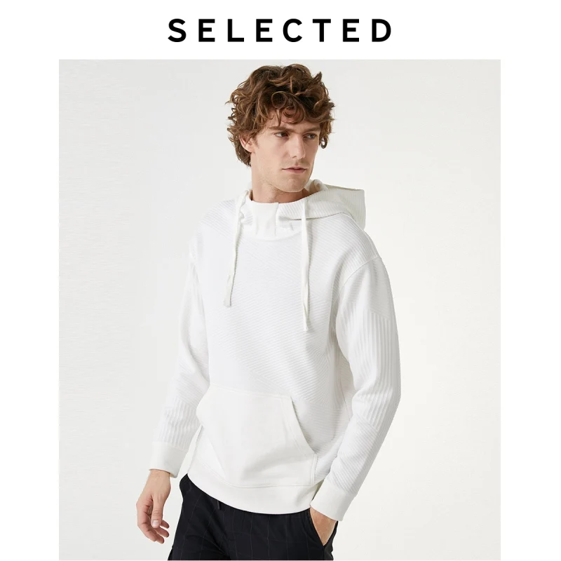 Мужская Осенняя однотонная толстовка с капюшоном текстурой S | 41934D505 одежда